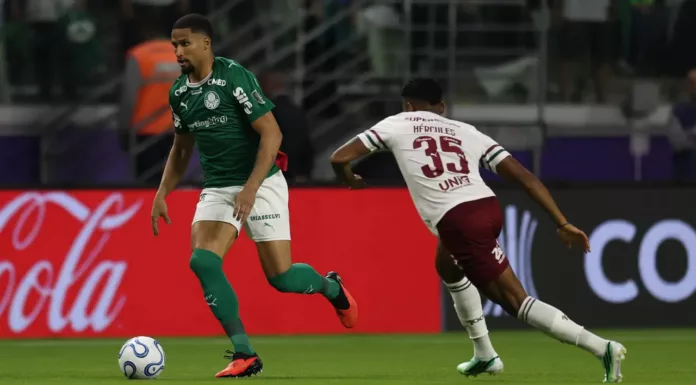 Murilo, do Palmeiras, durante a semifinal contra o Fluminense em 21 de outubro de 2026