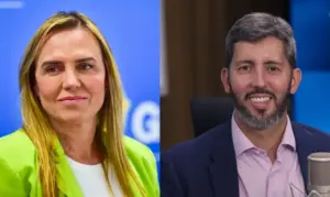 Celina Leão e Leandro Grass, candidatos ao governo do Distrito Federal