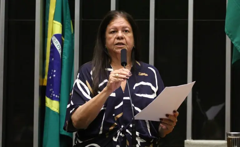 Deputada Laura Carneiro durante sessão da Câmara