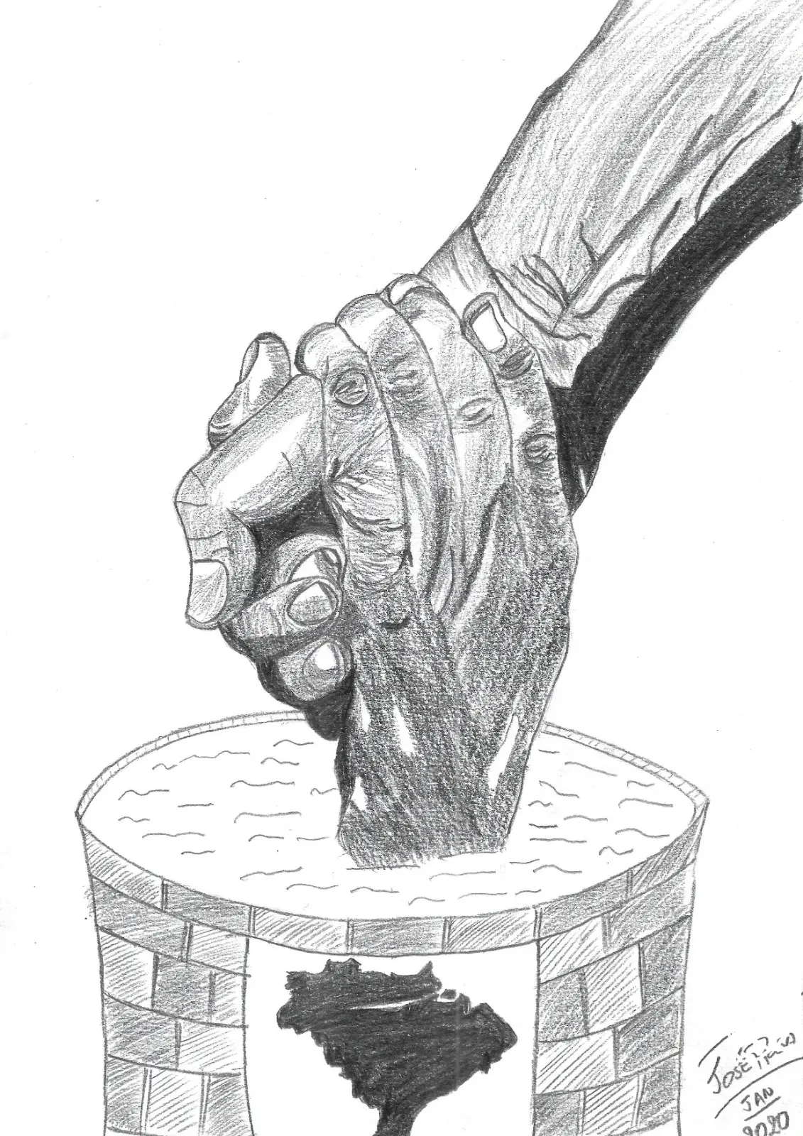 Resiste Brasil, desenho de José Rosa Soares Filho